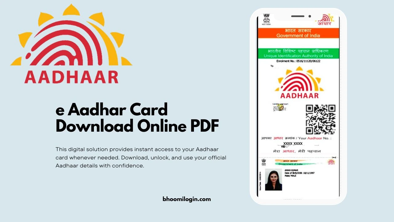 How to e Aadhar Card Download Online PDF - Complete Guide